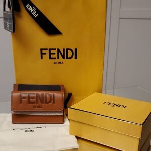 Fendi Brown Leather Wallet